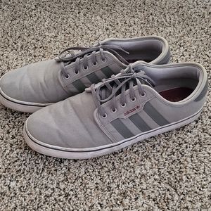 Grey & White Adidas Seeley Skate/Sneakers